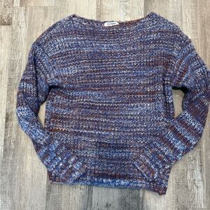 Old Navy Marled Knit Sweater – Blue & Rust – Size Medium💙💙